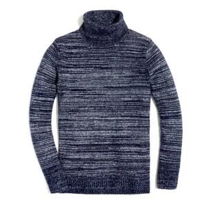 J.Crew Mercantile Space-Dyed Turtleneck Sweater Blue Small